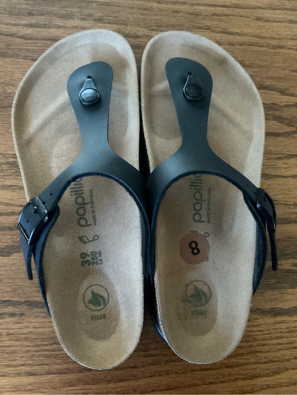 Papillio by Birkenstock Black Gizeh Sandals- size  39